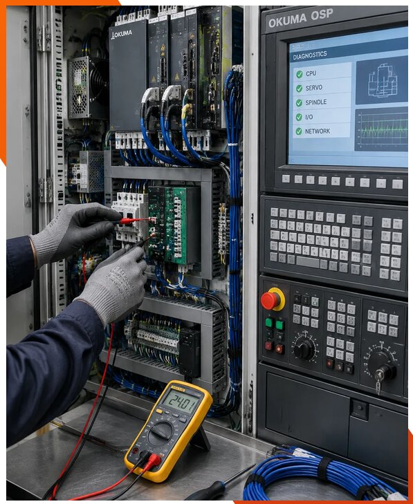 Ремонт систем ЧПУ Okuma OSP в Холмске